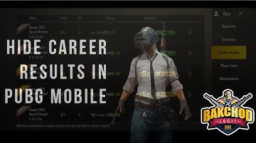 How to Hide Career Results in PUBG Mobile | Tips and Tricks