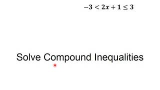 MATH1111 Test N 3 review  Section 1 7 Compound Inequalities