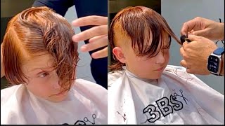 Cómo hacer corte de cabello mohicano texturizado #niño #hairstyle #barberia #navaja