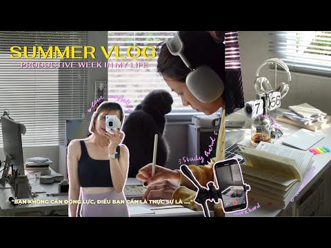 🌈Summer vlog | Productive week in my life: Picnic, 5:30 wakeup routine, xây dựng thói quen mùa hè