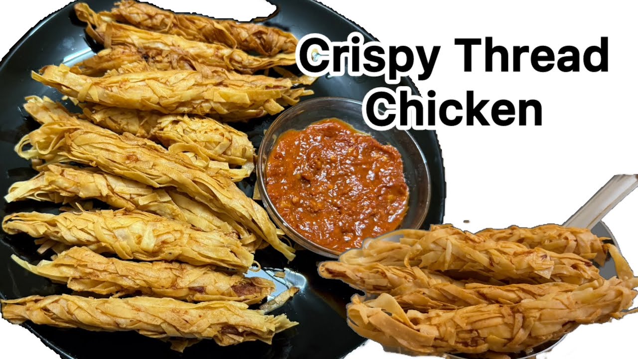 നോമ്പ് തുറക്കാൻ എളുപ്പത്തിൽ Crispy  Snacks# Thread Chicken recipe # Evening snacks recipe Malayalam