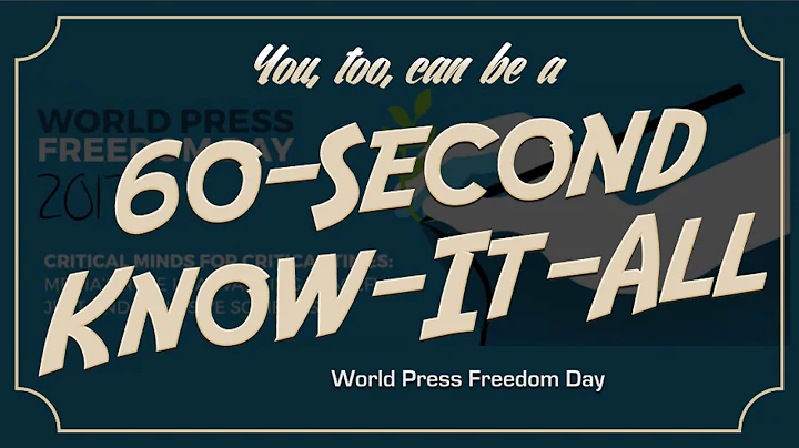 It's World Press Freedom Day. 60-Second Know-It-All