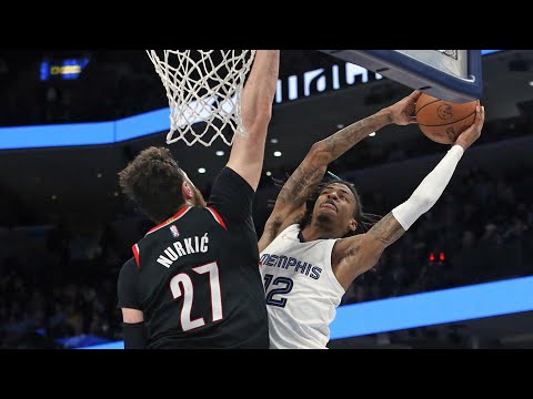 Blazers Spoil Morant's 44 Points! Simons Clutch 3! 2021-22 NBA Season