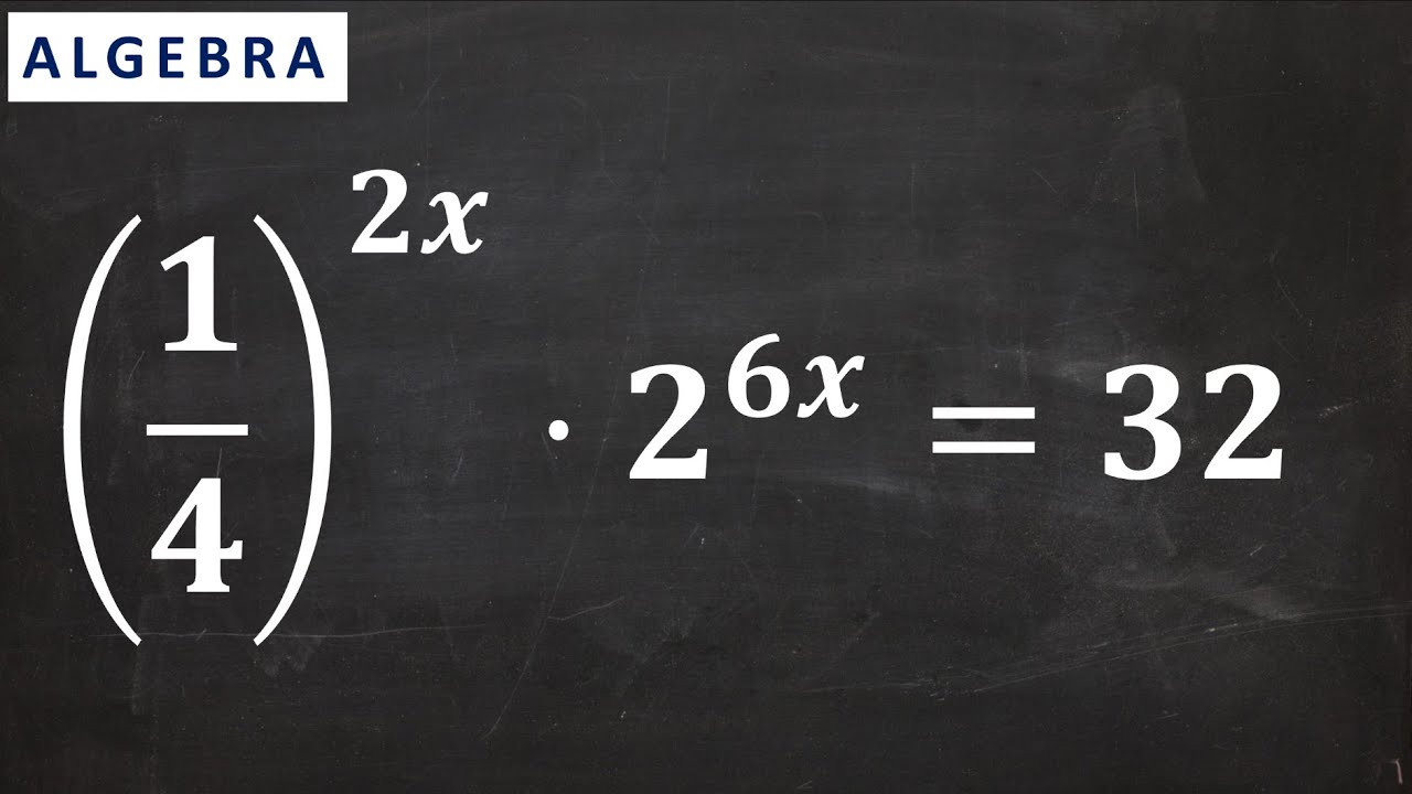 How to solve an exponential Equation - YouTube