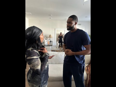 Shania tells his Mom to stay out of his business and then someone walks out of her room