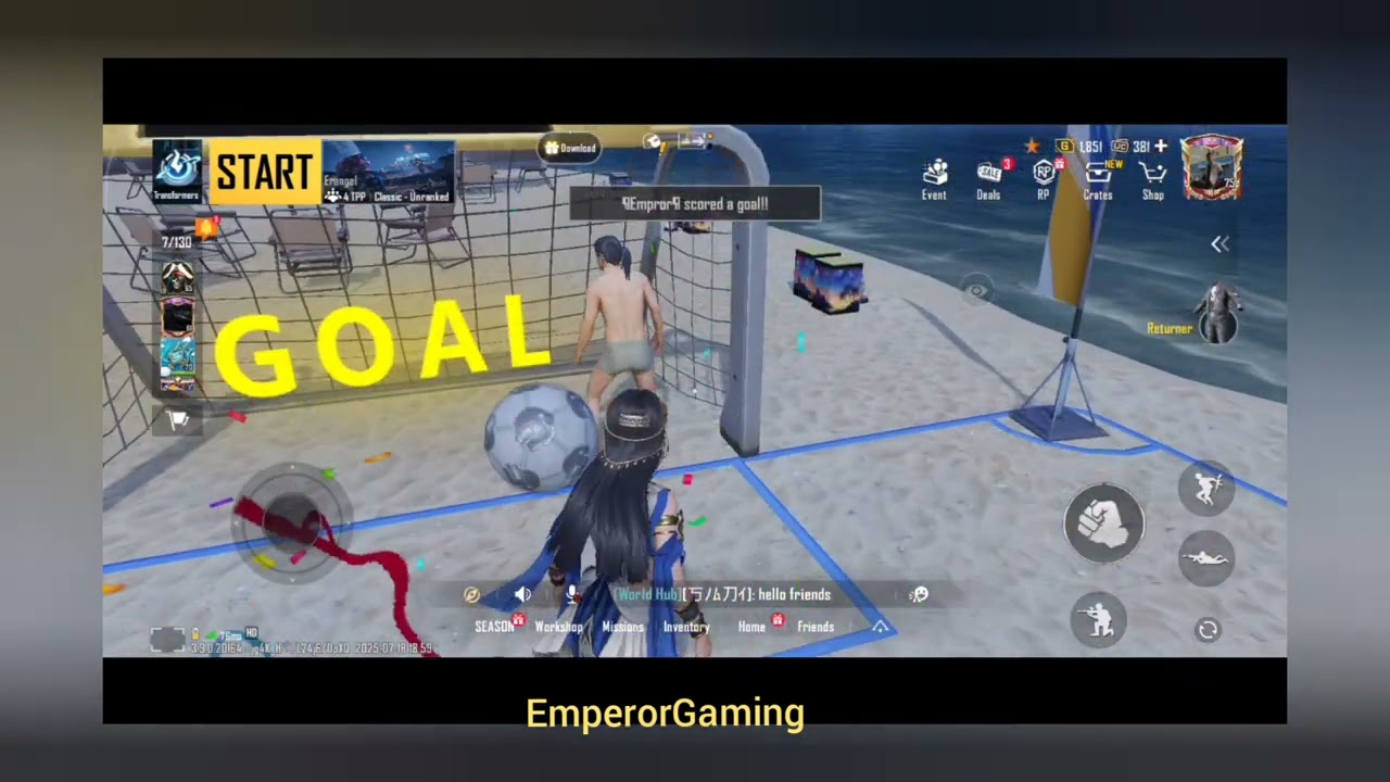 New Chear park walkway in bgmi || Football EmperorGaming || 