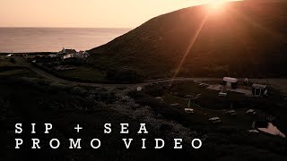 The path to Sip + Sea at the Rustic tea garden in Bude Cornwall