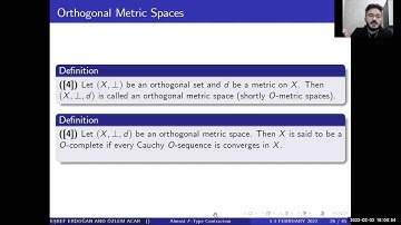 MATH2022 - Fixed Point Results for Almost F-Type Contraction, Esref Erdogan