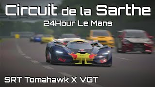 Gran Turismo 7 | SRT Tomahawk X VGT - 24Hour Le Mans Circuit de la Sarthe | Gameplay [PS5|4K/6Ofps]