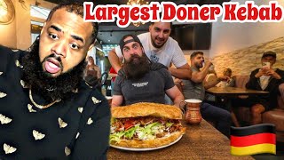 AMERICAN REACTS to ATTEMPTING THE VIRAL DONER KEBAB CHALLENGE IN GERMANY! by BeardMeatsFood 🇩🇪