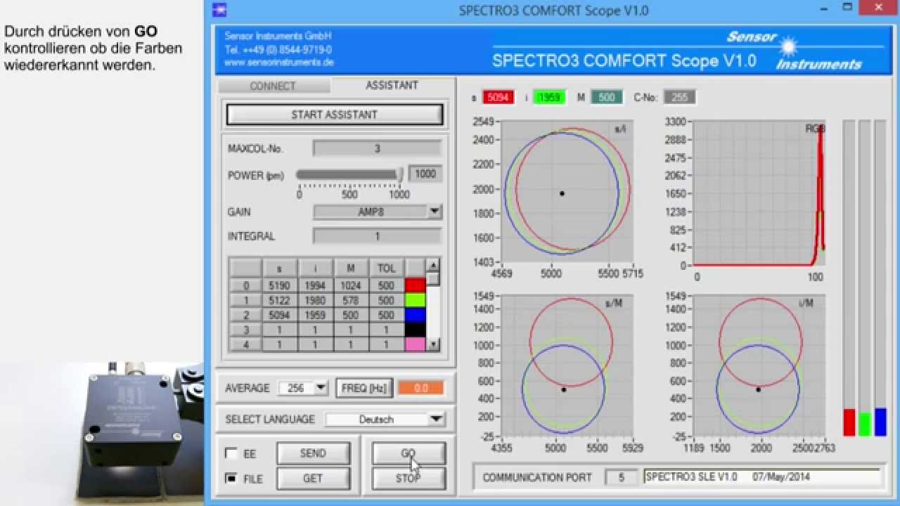 Spectroo Software SPECTRO-3-COMFORT-Scope Software (deutsch) - YouTube