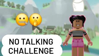 No talking challenge in TRD (Did I win..?)