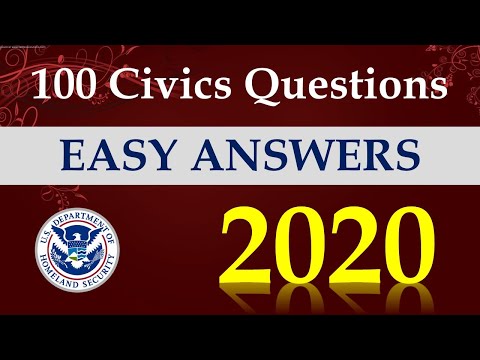 Video 100 câu hỏi thi Quốc tịch Mỹ 2020 - Đáp án dễ nhớ. - youtube