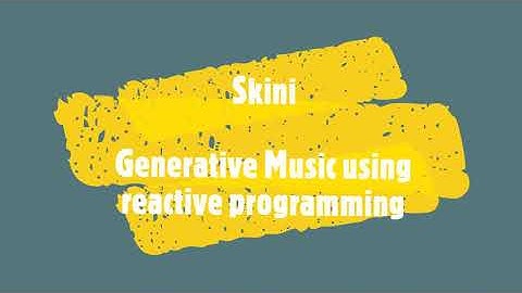 Skini: Generative Music using reactive programming