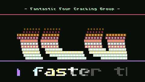 F4CG! Fantastic Four Cracking Group Intro 04! Commodore 64 (C64)