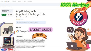 App Building with AppSheet: Challenge Lab | NEW N EASY | #ARC105 #qwiklabs #arcade