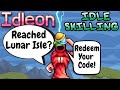 Reached lunar isle new code  idleon  idle skilling