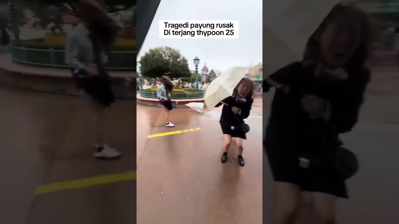 KEJADIAN LUCU SAAT ANGIN THYPOON 25