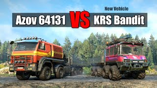 Snowrunner KRS 58 Bandit vs Azov 64131 | New 8x8 vs Old 8x8