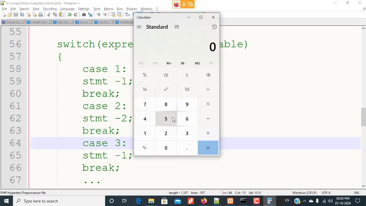 if.else.if ladder statements in PHP | Switch case in PHP - YouTube
