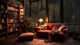 Cozy rain sounds for relaxation and mindfulness fireplace sounds