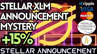 Stellar XLM Announcement Mystery (XRP/XDC Pump)