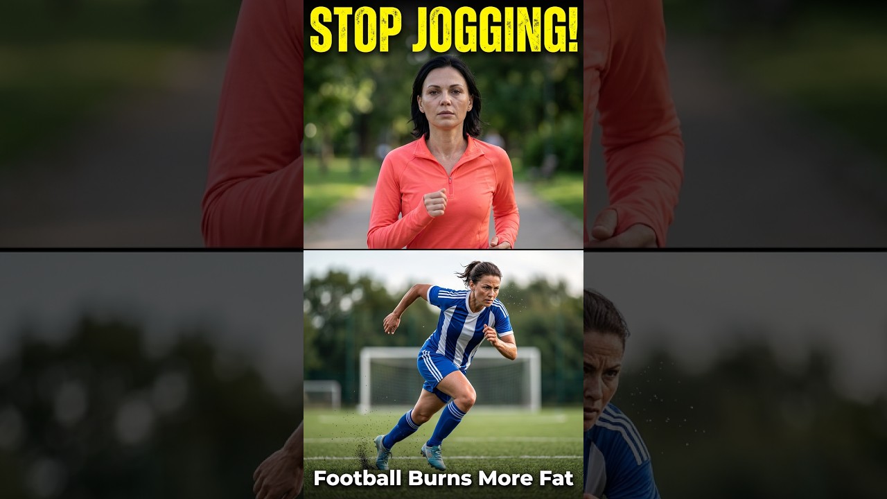 Why Football Players Burn More Fat Than Runners ⚽🔥#FootballFitness #HIIT #FootballTraining #fatloss