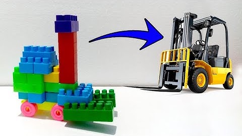 Satisfying Building Blocks Science ASMR Forklift