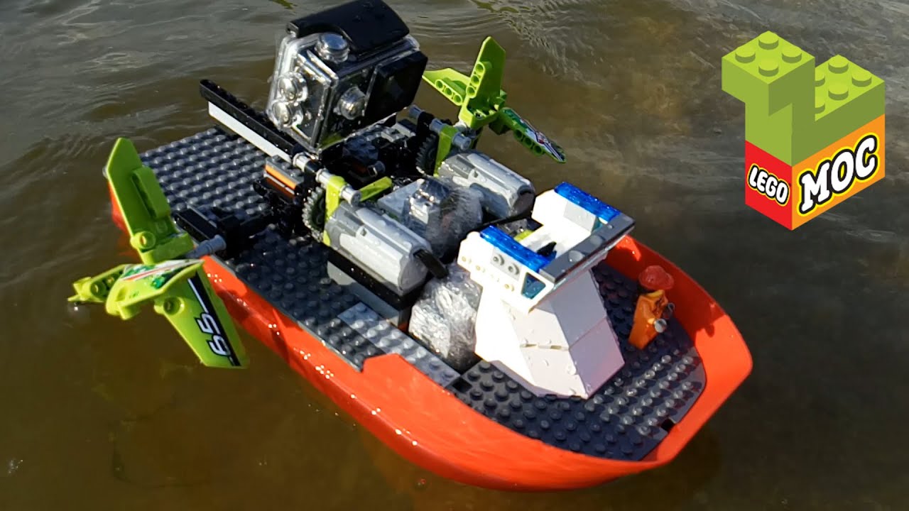 Lego-moc #21. Лего карабль на радиоуправлении. RC Lego Boat.