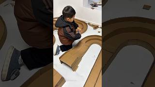 골판지로 만든 레이싱 트랙❤️#shorts