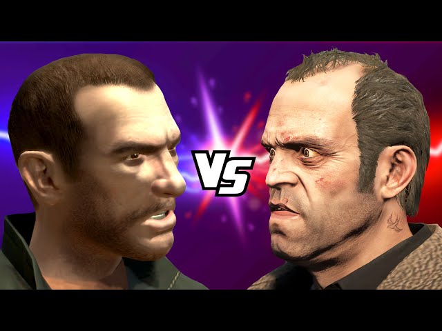 Niko Bellic (GTA IV) vs. Trevor Phillips (GTA V)