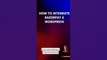 How to Integrate #razorpay  with WordPress (#woocommerce )