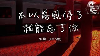 小燦 - 本以為風停了就能忘了你 (emo版)「本以為風停了我就能忘了你 可風卻吹個不停」【動態歌詞】♪
