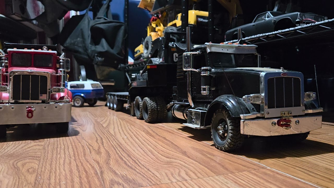 Wpl c14 stock with custom chassis and smaller tires for scale height 