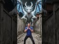 Andy Balala Battle With Blue Dragon. #trendingshorts #shortsvideo #aicontent