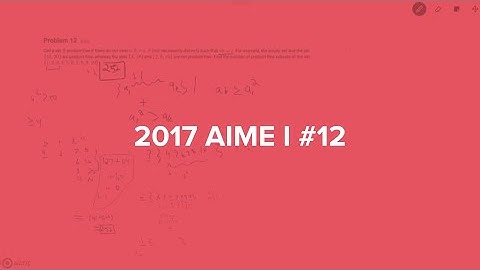 2017 AIME I #12