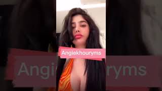 18+ أنجي خوري تعالوا سناب  ?️️