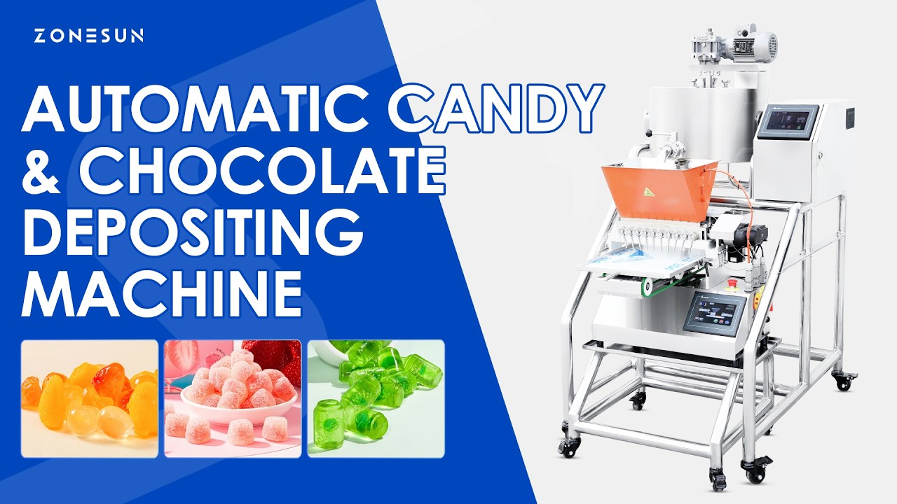 ZONESUN ZS-CTF50 Automatic Chocolate Candy Filling Machine Gummy Depositor