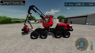 Komatsu 931 Harvester Pack | New Mod | Farming Simulator 22 screenshot 5