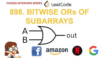 Bitwise ORs of Subarrays | Leetcode 898 | Amazon Google Facebook interview question