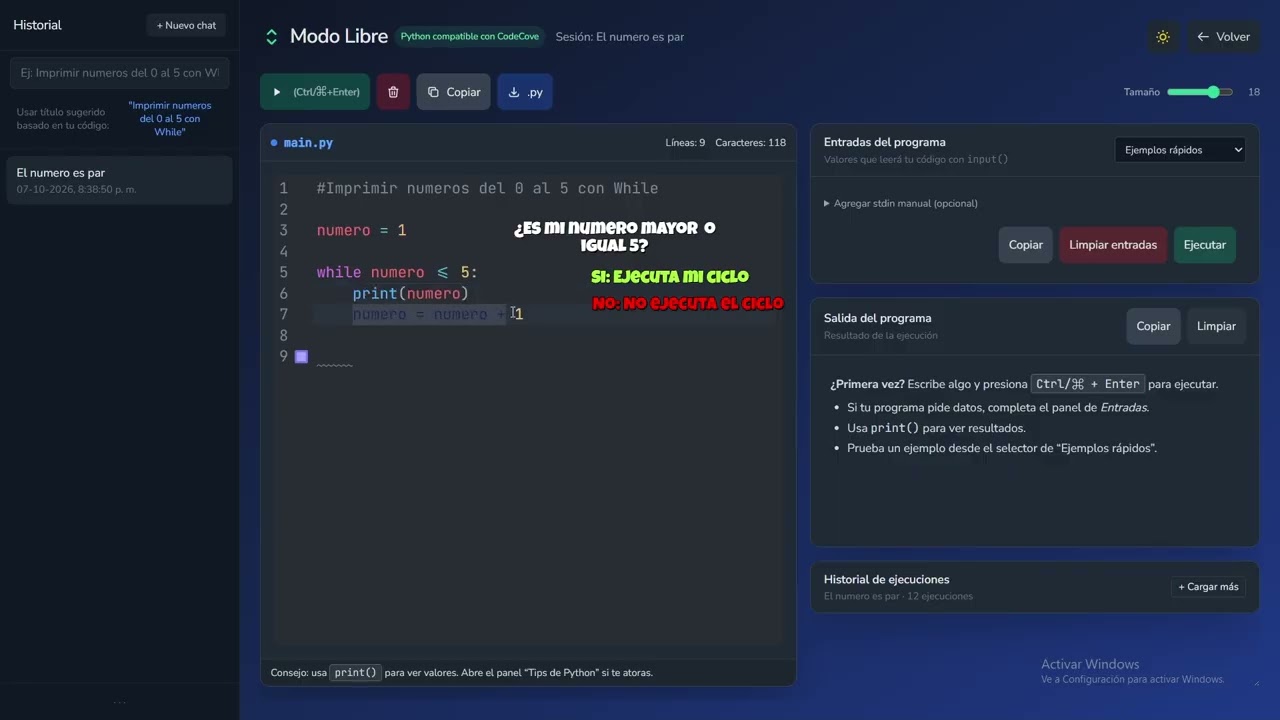 Fundamentos de Programación - Cápsula 3: Ciclos While y cómo hacer una traza [William Lagos]