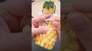 Popcorn stitch for crochet bag #crochetpatterns #crochetstitch #diy  #crochetskills #crochetshorts