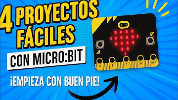 Tutorial MICROBIT en Español - 4 PROYECTOS FÁCILES para niños | Cómo FUNCIONA y cómo usar MICRO BIT