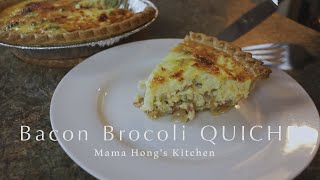 Bacon and Broccoli Quiche | Mama Hong's Kitchen - Aesthetic ASMR Cooking Video