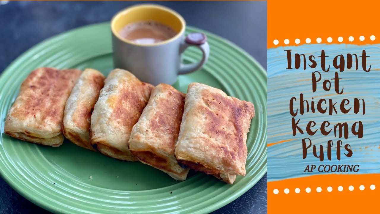 Chicken Keema Puffs |Instant Pot Chicken Keema | Easy Chicken Puffs