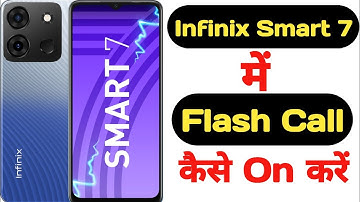 How to on call flashlight feature on Infinix Smart 7 || Infinix Smart 7 me call flash kaise on kare