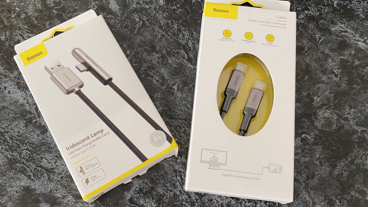 BASEUS USB Type C КАЧЕСТВЕННЫЕ ПРОВОДА с быстрой зарядкой! Quick Charge и PD на 40W и 60W!