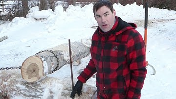 How to Build a Log Bridge with a Chainsaw Winch