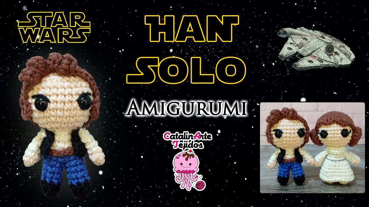 Han solo mini amigurumi | CatalinArte Tejidos