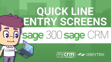 Enhancing Sage 300 to Sage CRM Quoting with Quick Line Entry Screens